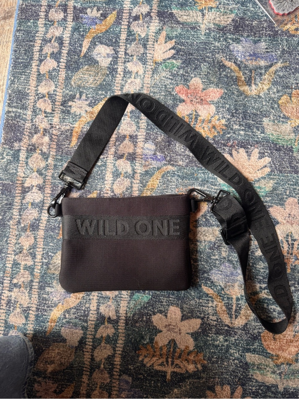 WILD ONE Black Crossbody Treat and Dog Walking Bag